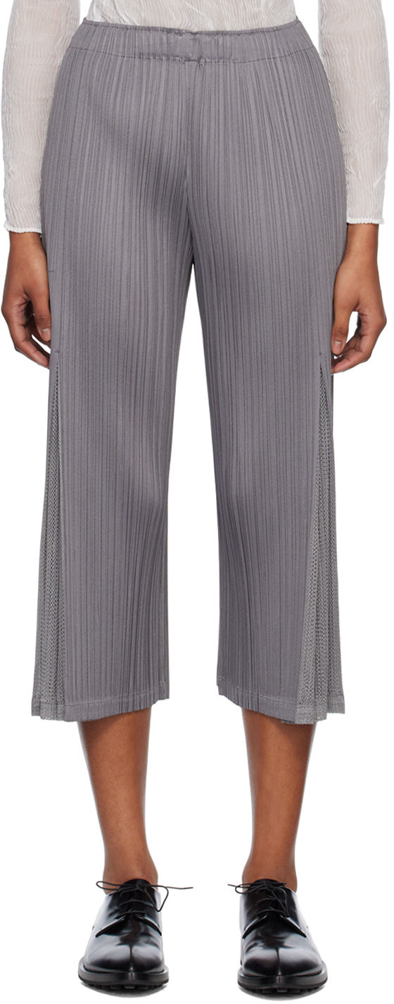 Gray Flick Trousers