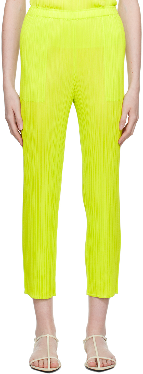 Green New Colorful Basics 3 Trousers