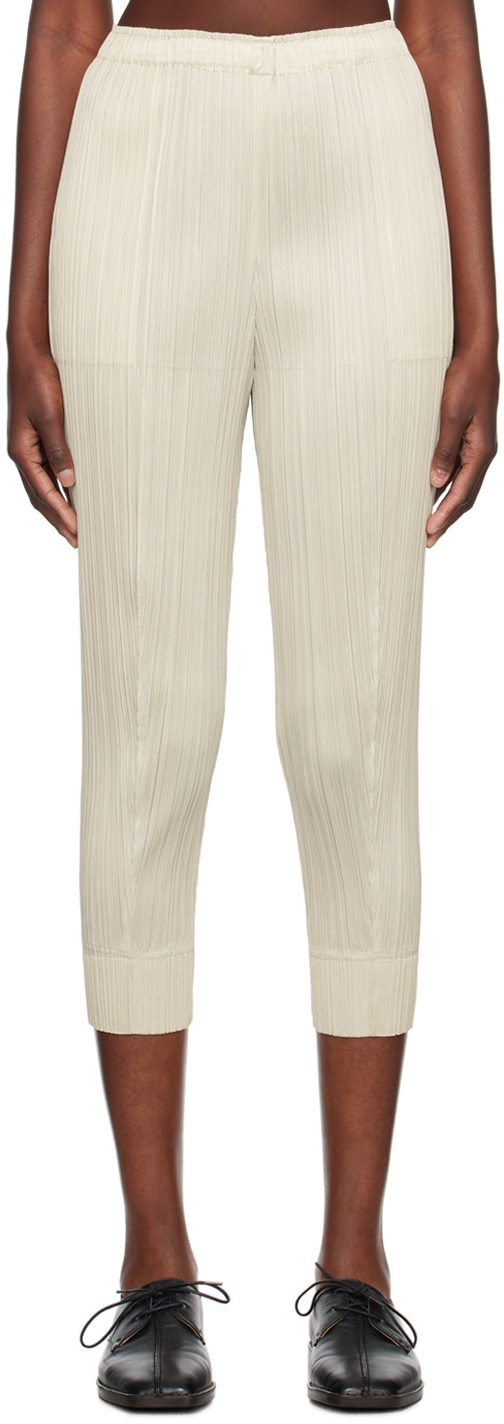 Beige Monthly Colors September Trousers