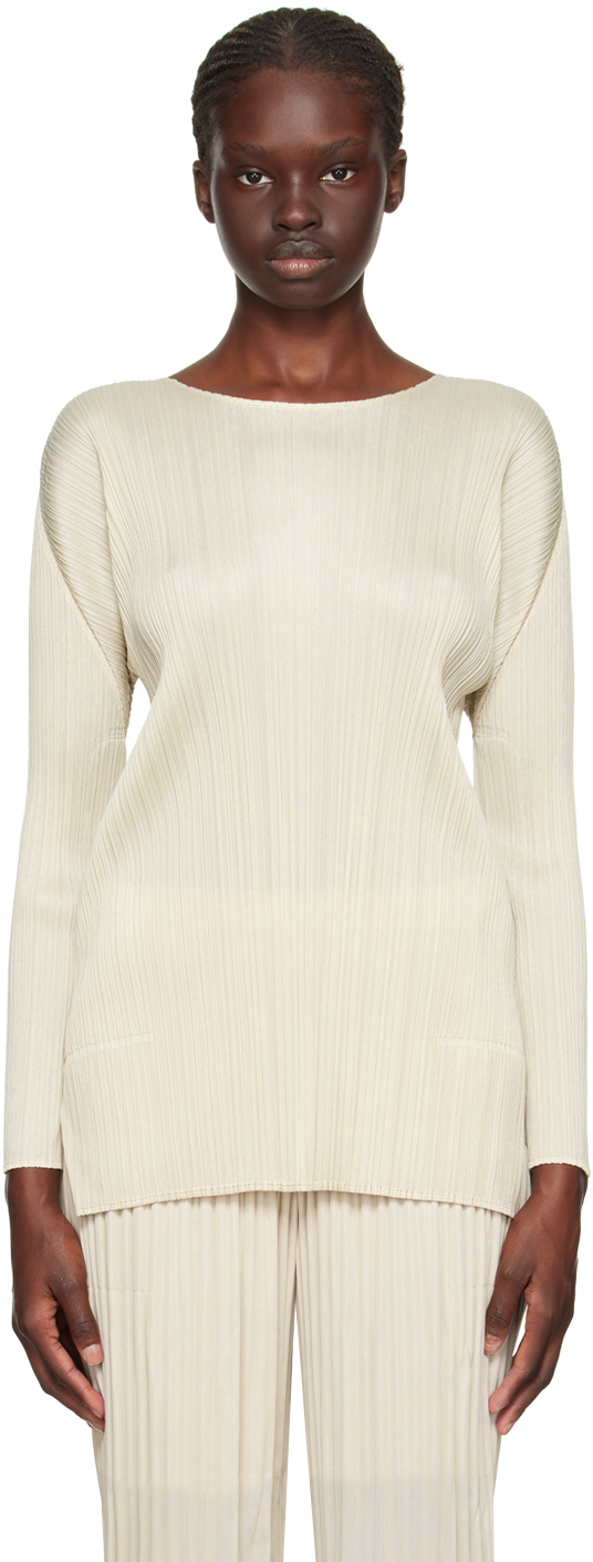 Pleats Please Issey Miyake: Beige Monthly Colors September Long
