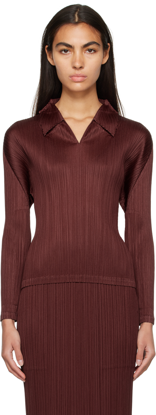 Burgundy Monthly Colors October Top