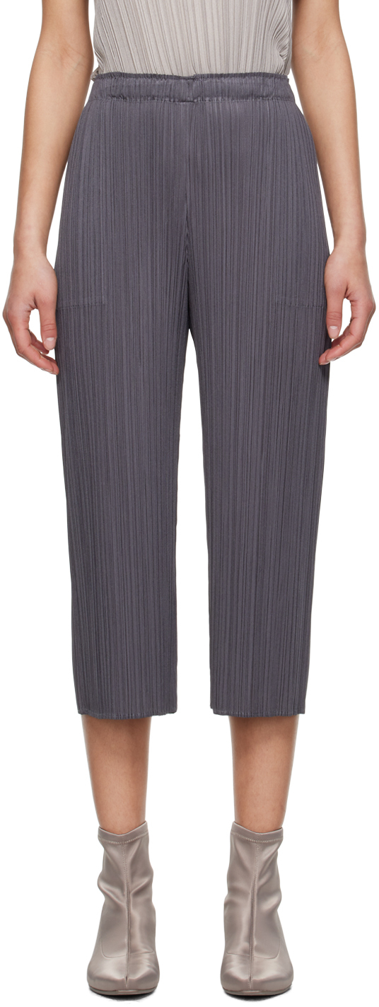 Issey Miyake Gray Monthly Colors May Trousers