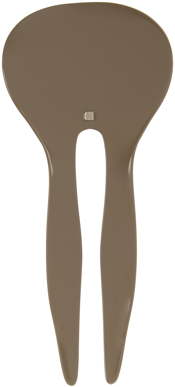 Sophie Buhai Brown Forked Hair Clip In Fawn