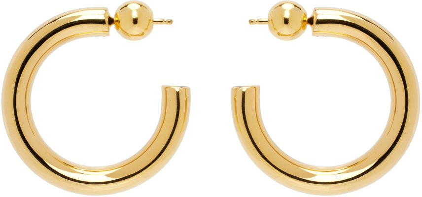 Sophie Buhai: Gold Small Everyday Hoop Earrings | SSENSE Canada