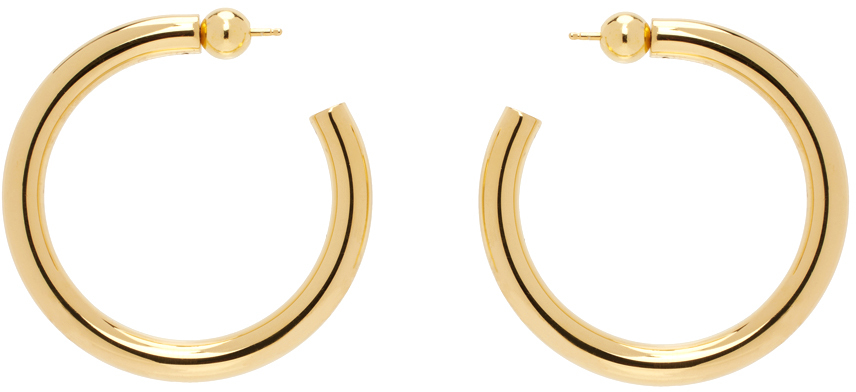 Gold Medium Everyday Hoop Earrings