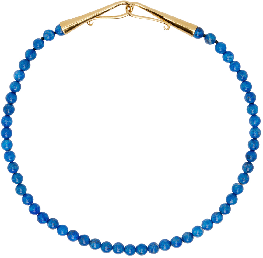 Sophie Buhai: Blue Grecian Collar Necklace | SSENSE