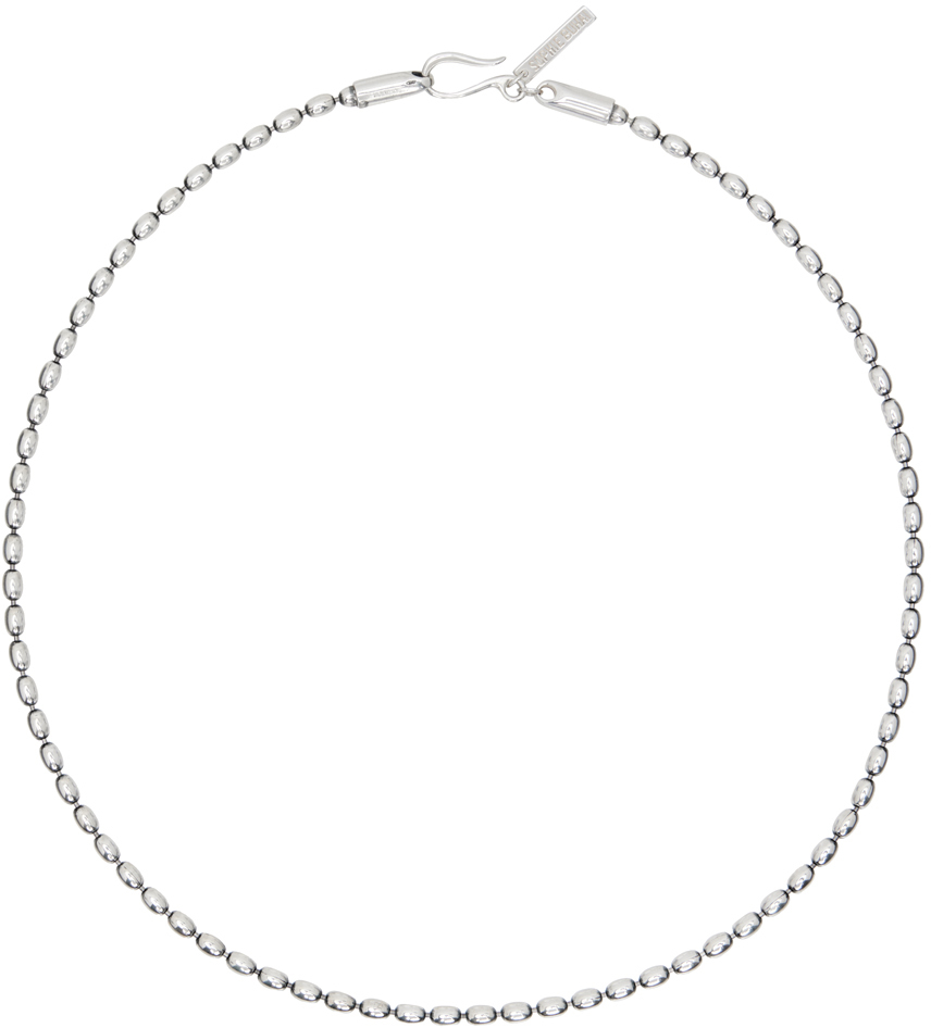 Silver Seed Chain Necklace by Sophie Buhai on Sale