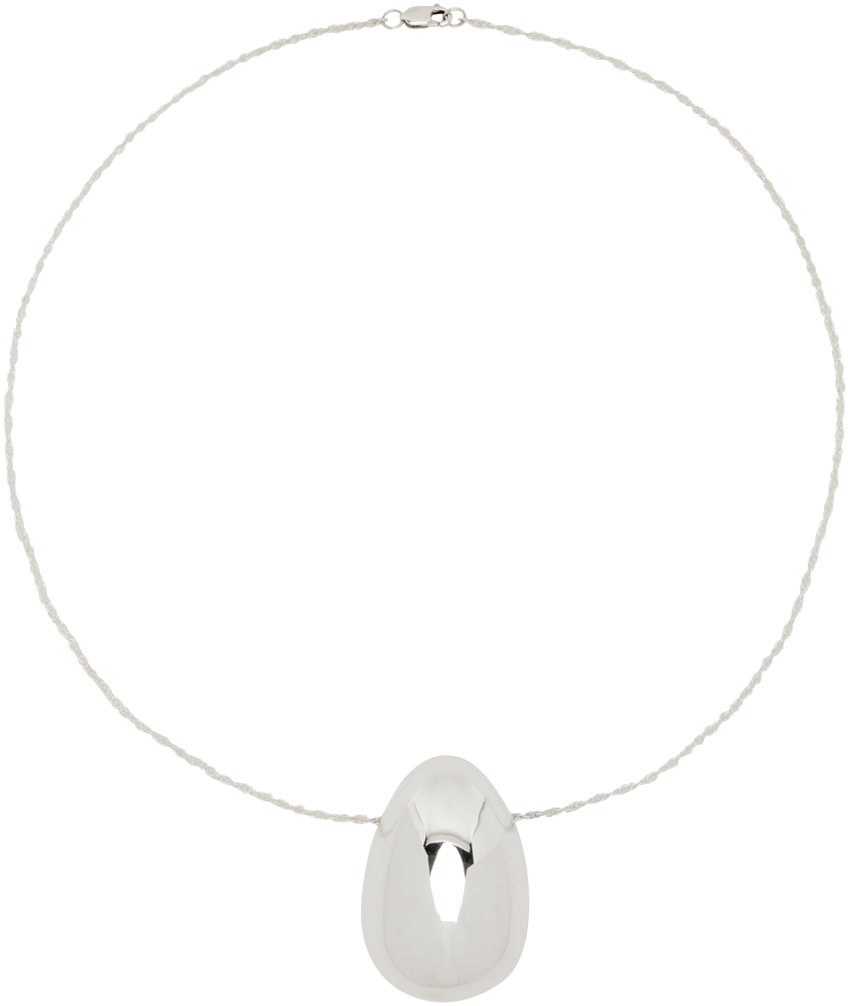 Sophie Buhai Silver Egg Pendant Necklace In Sterling Silver