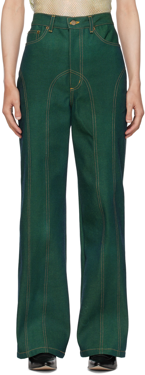 Theophilio Ssense Exclusive Green Jeans