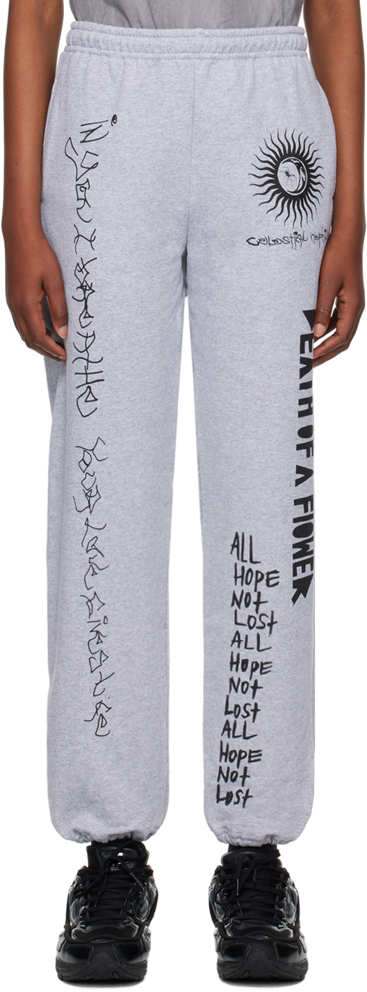 Gray Printed Lounge Pants