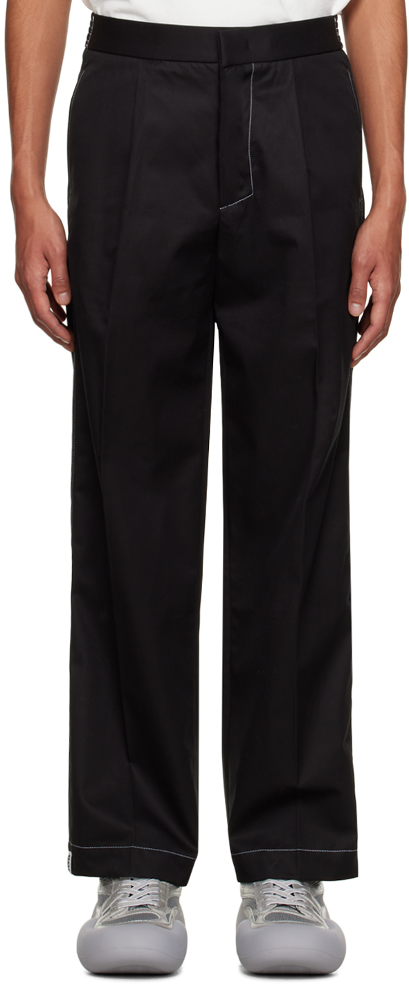 Black Darted Trousers