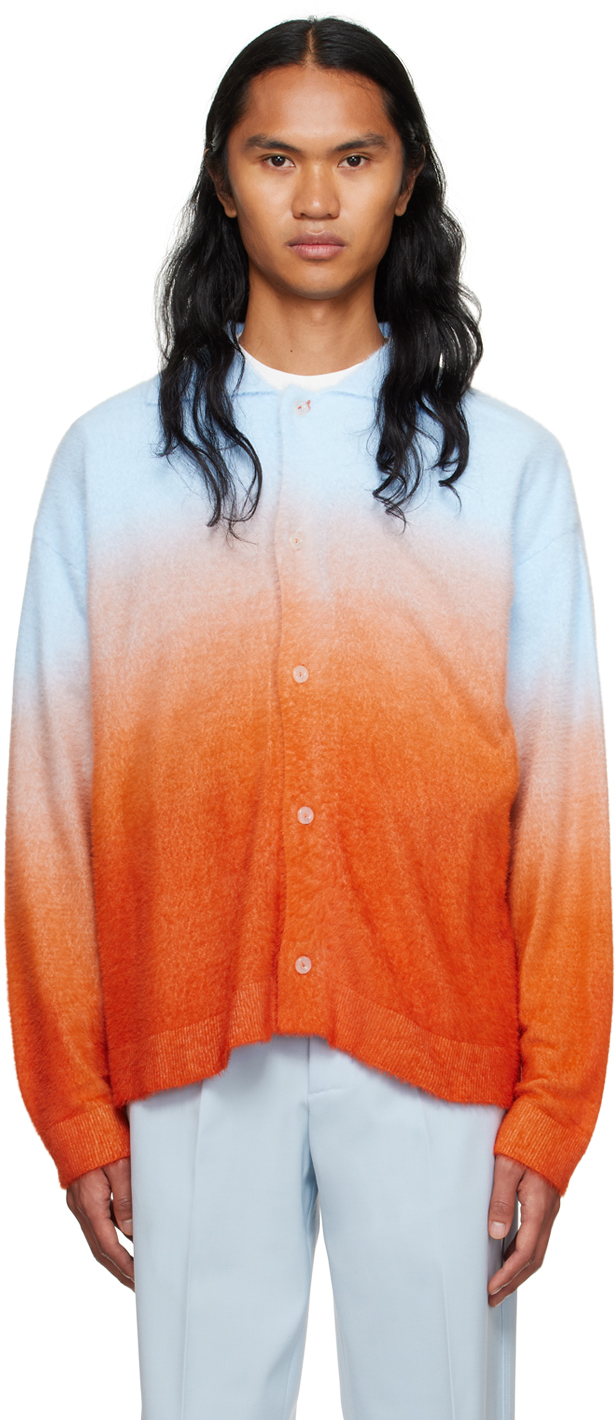 Blue & Orange Fluffy Shirt