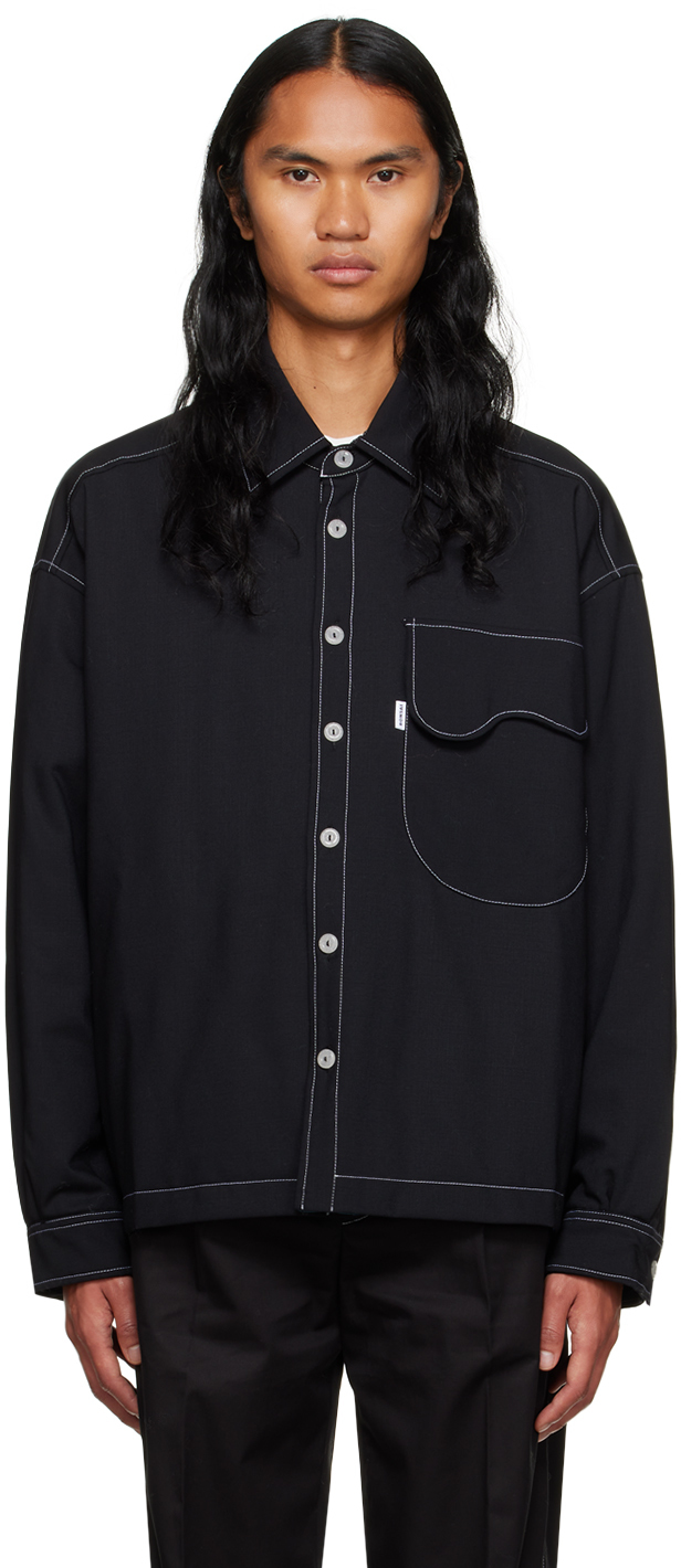 Shop Bonsai Black Buttoned Shirt In Black Black