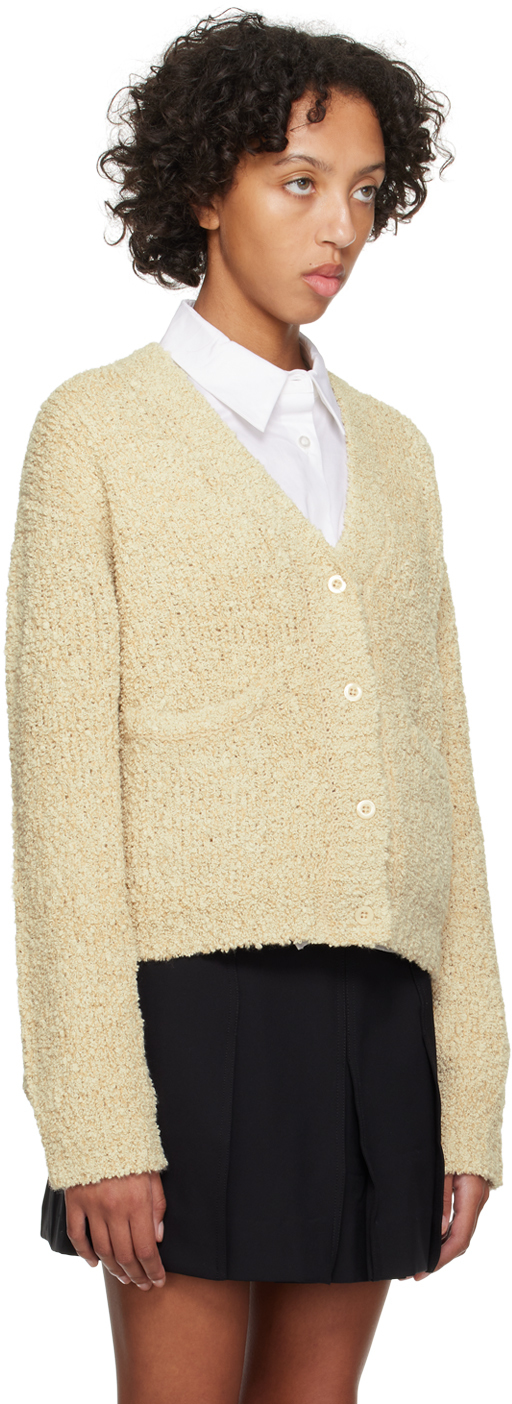 Holzweiler Beige Koi Cardigan In 1005 Ecru Mix