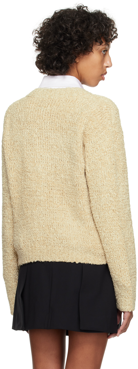 Holzweiler Beige Koi Cardigan In 1005 Ecru Mix