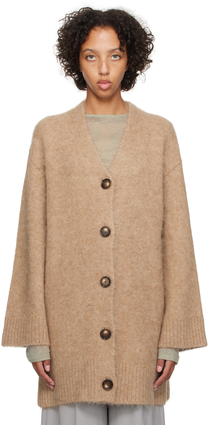Beige Passage Cardigan by Holzweiler on Sale