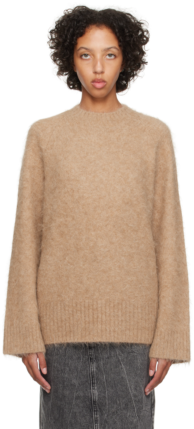 Beige Fure Fluffy Sweater