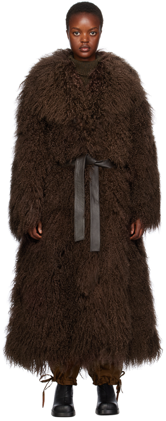 Brown Ivy Fur Coat