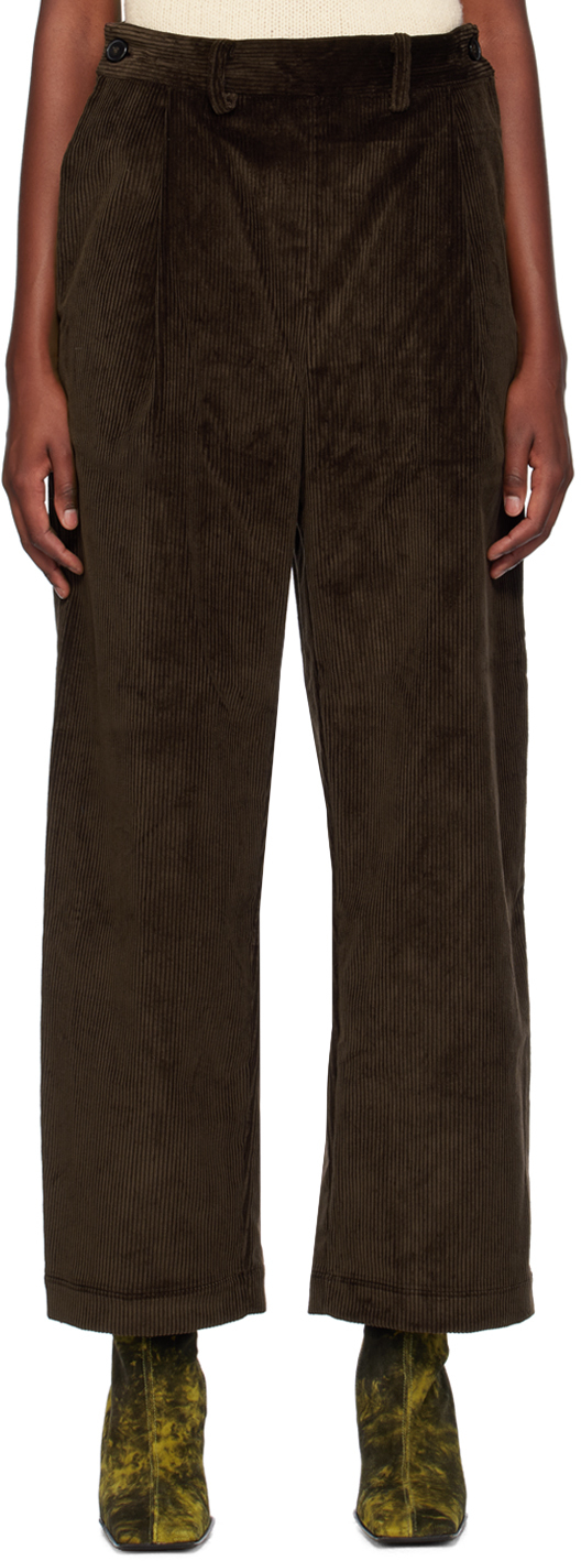 Cawley Brown Sibyl Trousers In Chocolate