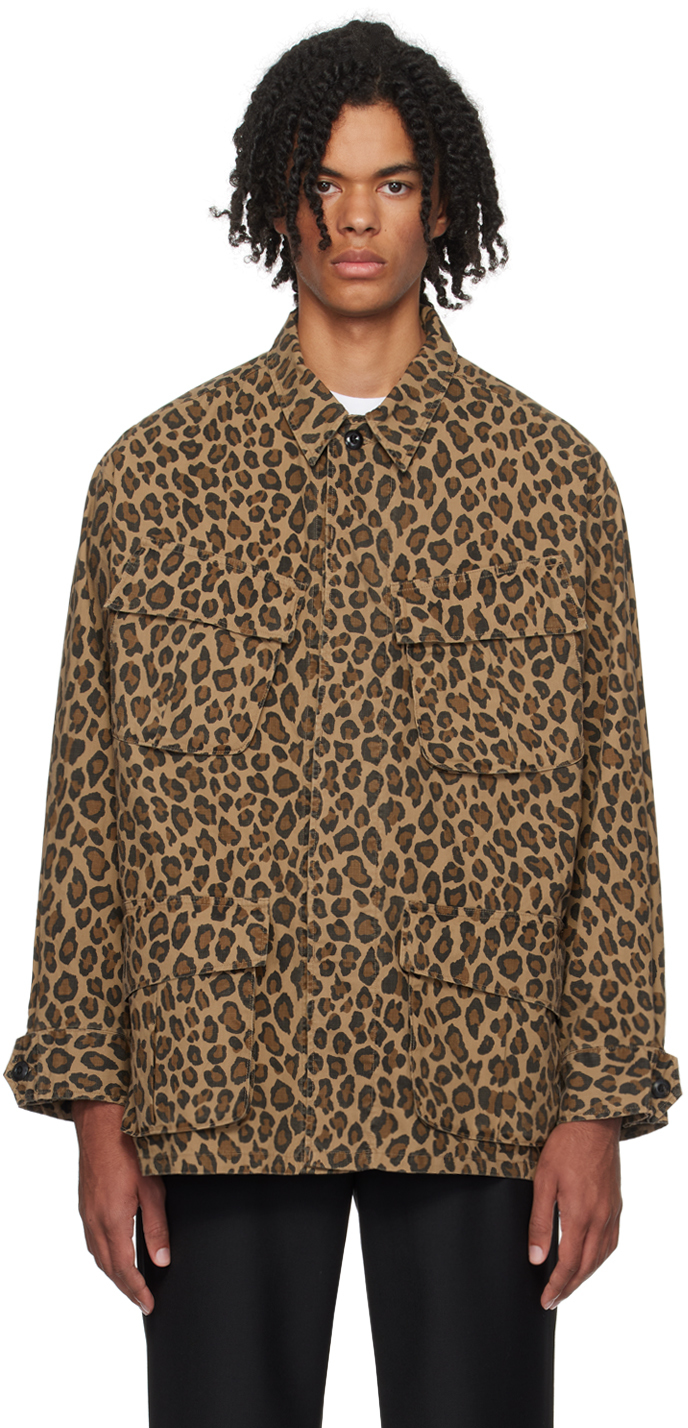 WACKO MARIA Brown Leopard Jacket | Smart Closet