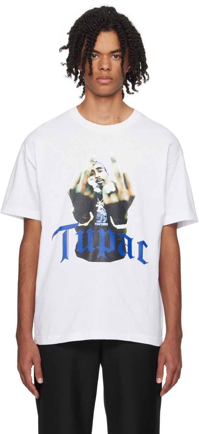 White 'Tupac' T-Shirt