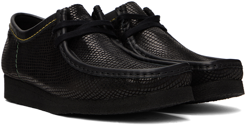 WACKO MARIA Black Clarks Originals Edition Snake Desert Boots