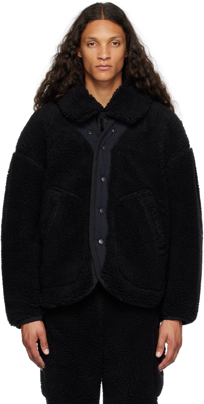 Black Boa Reversible Jacket