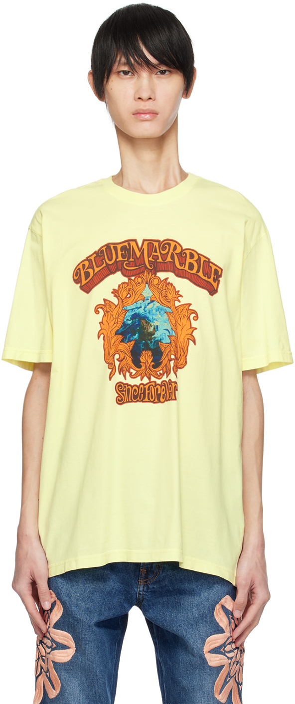 Shop Bluemarble Yellow 'since Forever' T-shirt In Tender Yellow