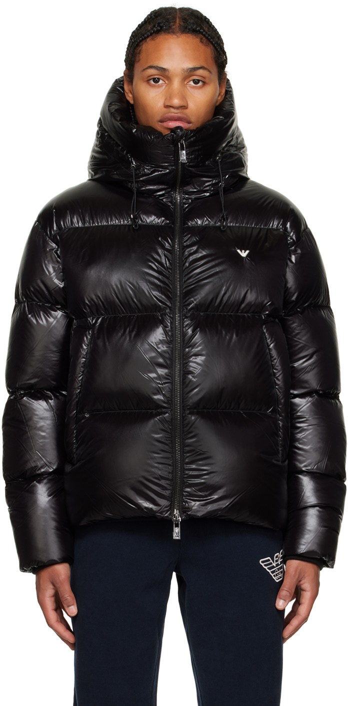 Emporio Armani Black Quilted Down Jacket