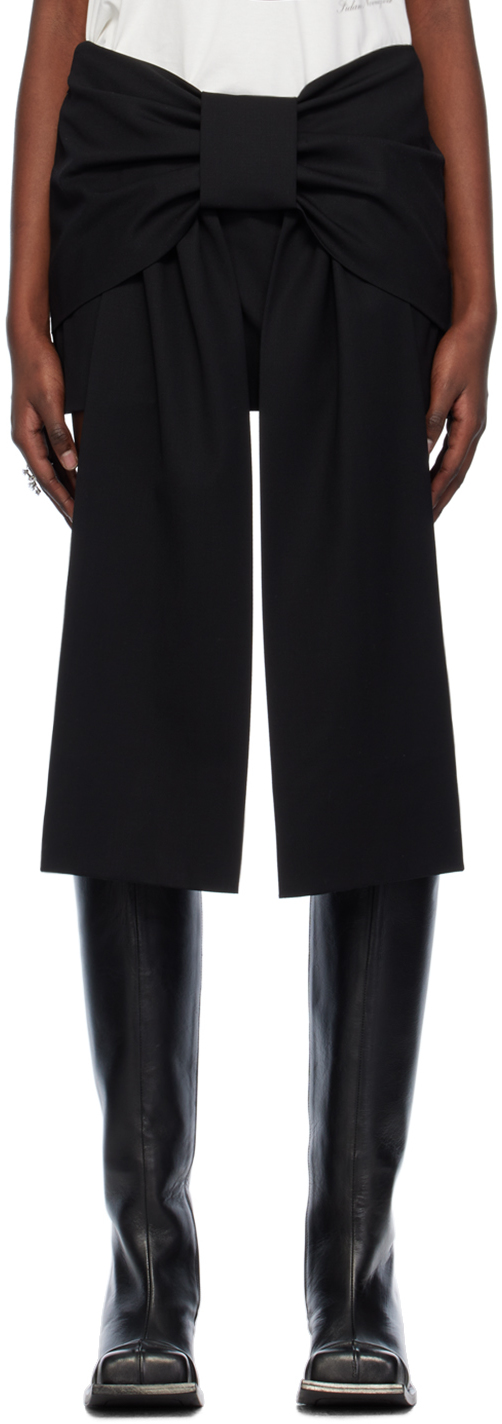 Fidan Novruzova Black Bow Miniskirt