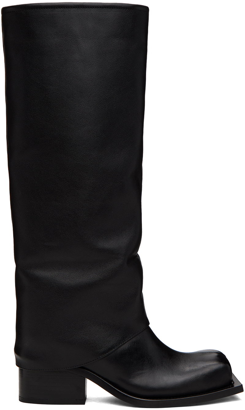 Black Havva Chunky Heel Trouser Boots