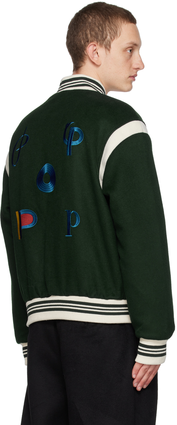 by Parra Rounded Par Varsity Jacket - Dark Grey | Flatspot