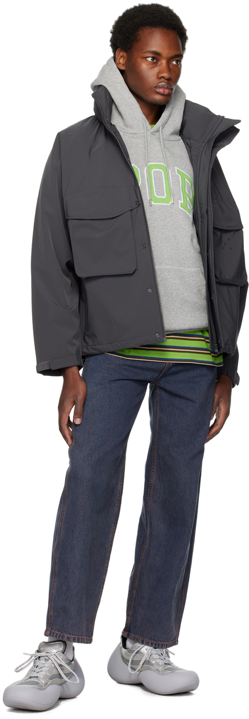 Shell Jacket POP TRADING shell jacket charcoal