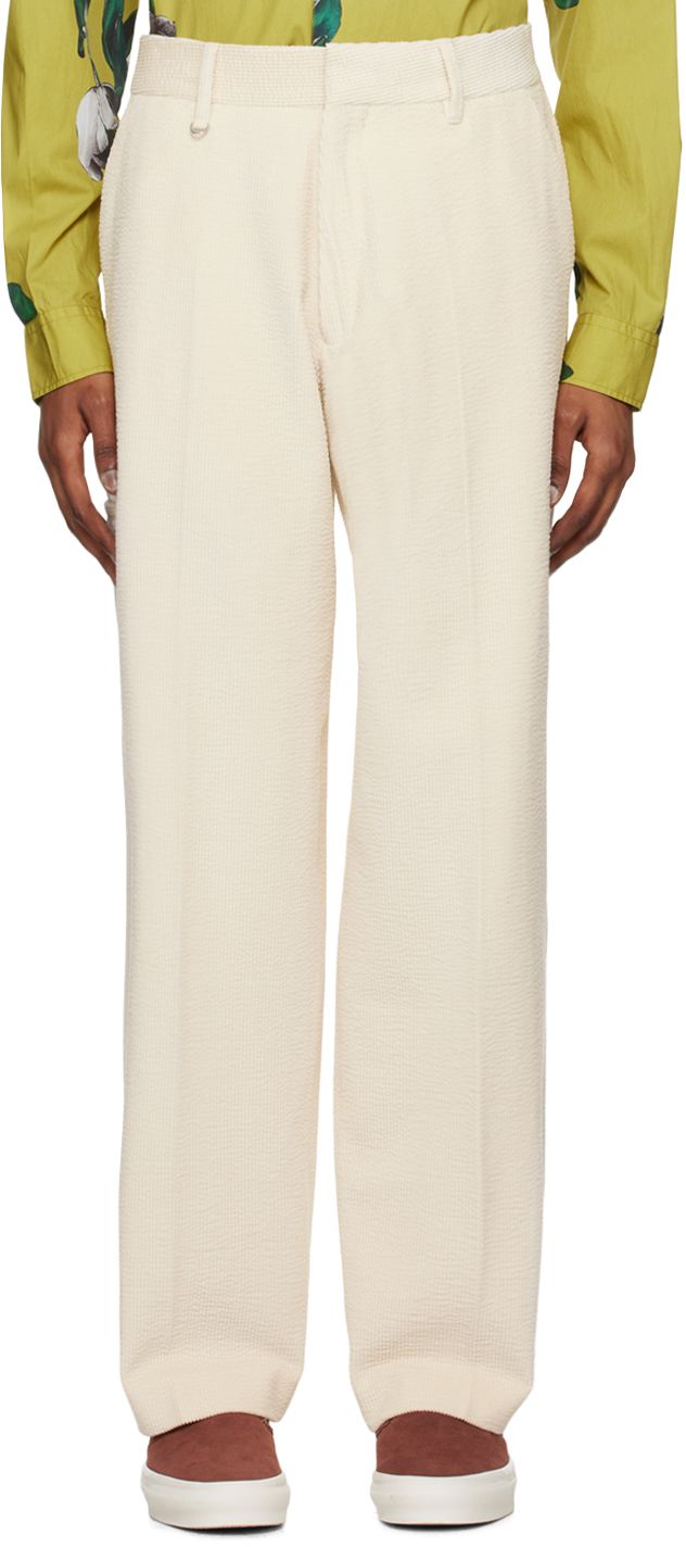 Paul Smith Pink Linen Pleated Trousers – BlackSkinny