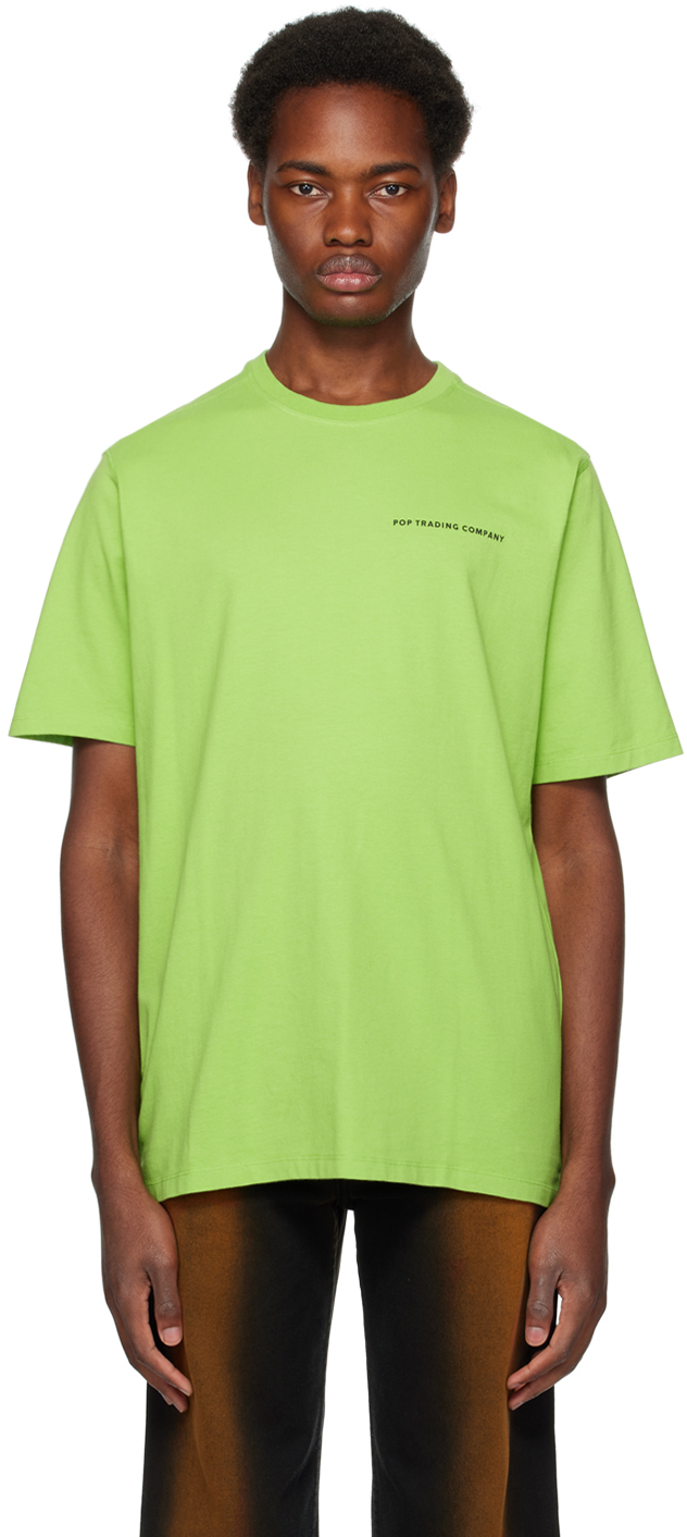 Pop Trading Company Green Printed T-shirt In Foliage