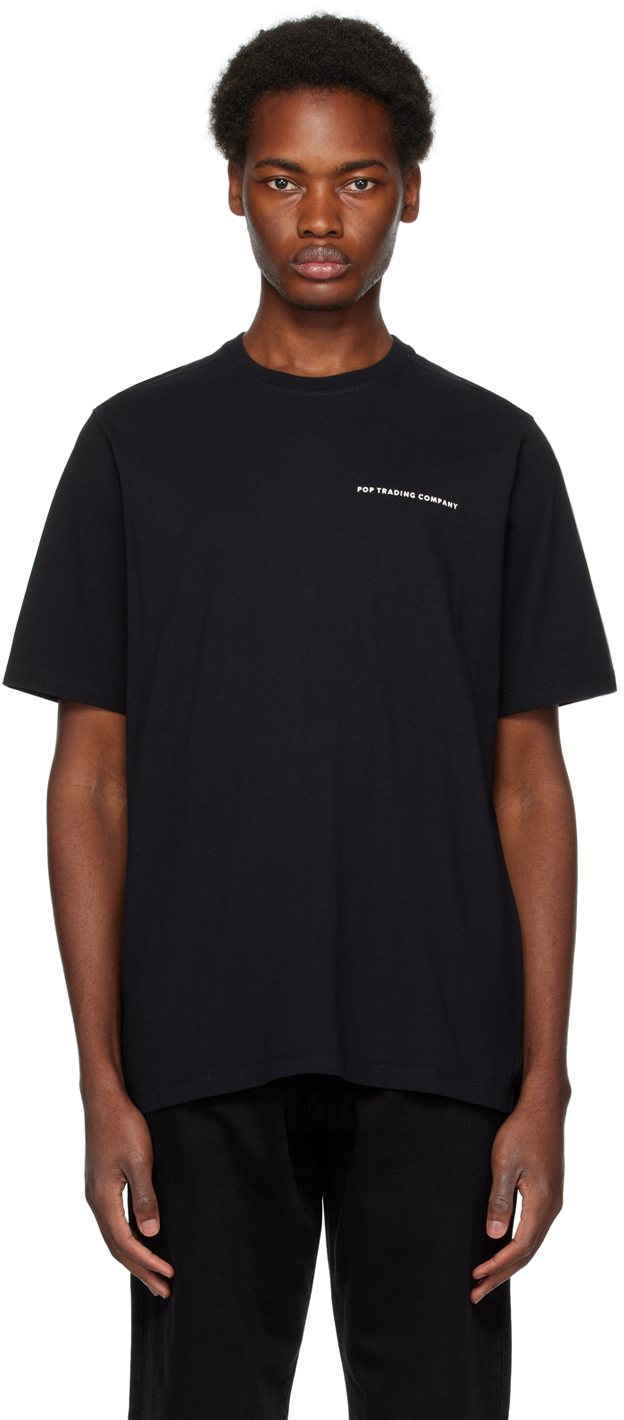 sundhed Kronisk redde Pop Trading Company: Black Printed T-Shirt | SSENSE