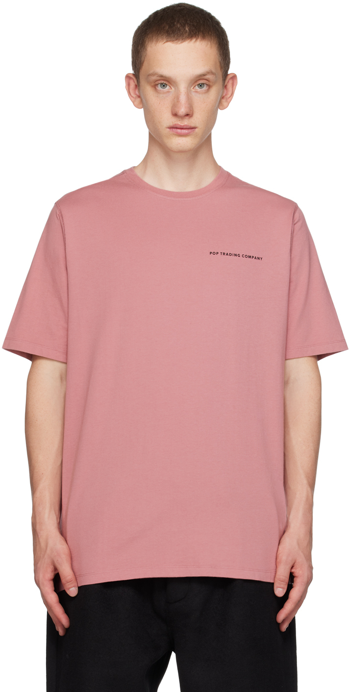 Pop Trading Company Pink Printed T-shirt In Mesa Rose