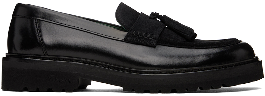 Black Richee Loafers by VINNY’s on Sale