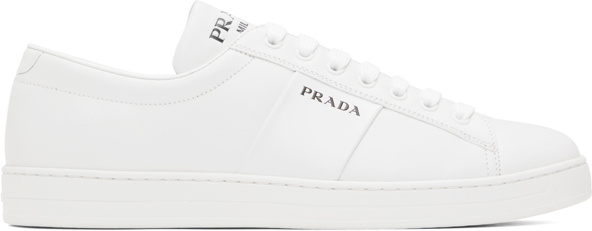 Prada white sneakers on sale mens