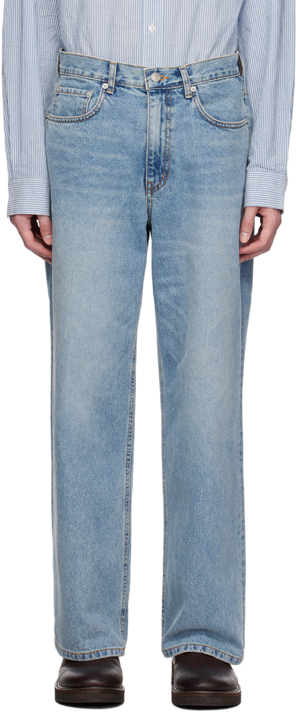 Dunst: Blue Wide Jeans | SSENSE