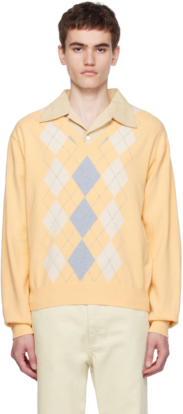 Yellow Argyle Sweater