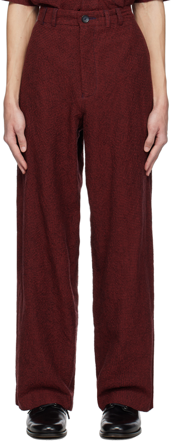 Red Wide Trousers