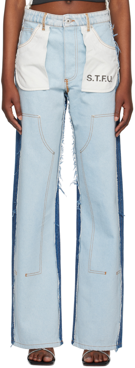Blue Washed Insideout Carpenter Jeans
