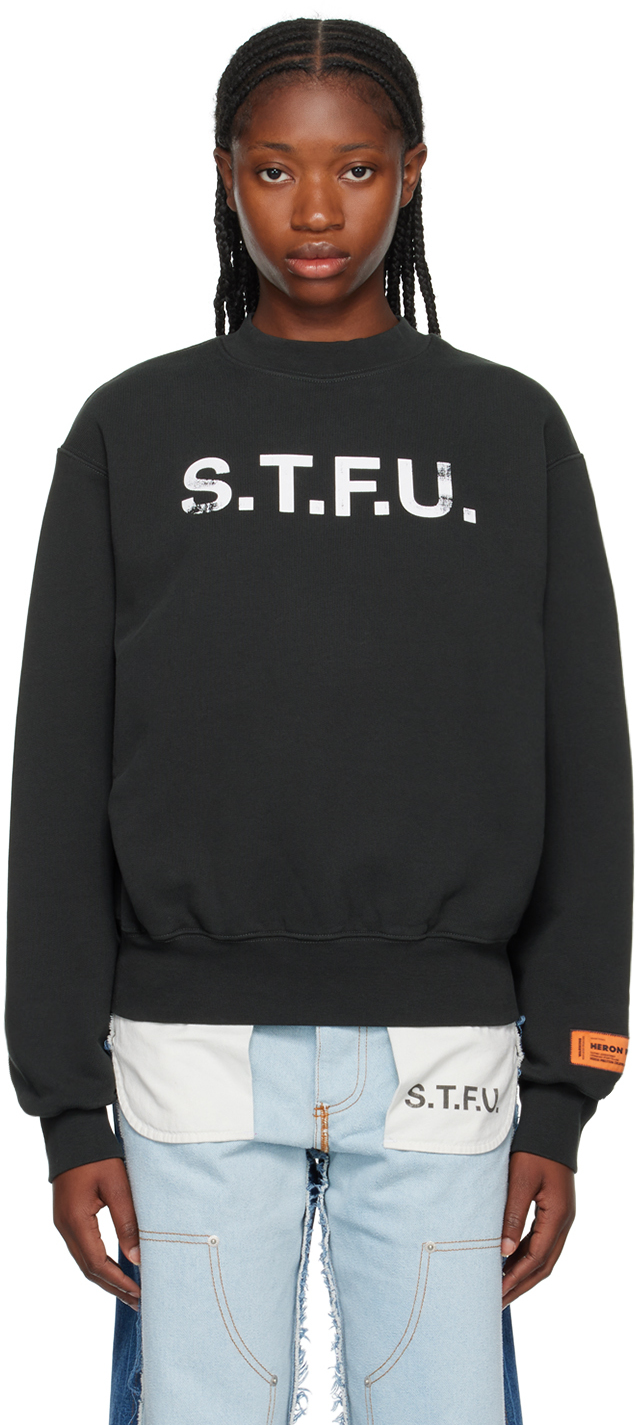 Black 'S.T.F.U.' Sweatshirt