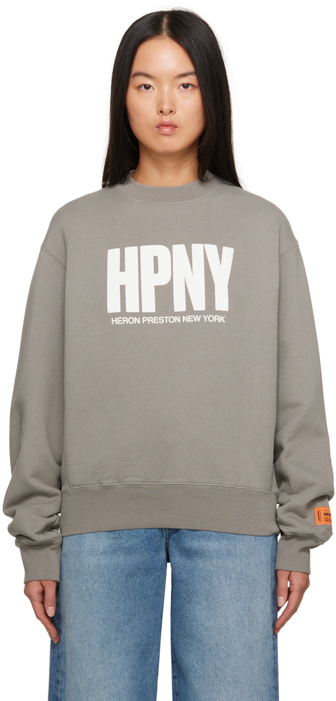 Heron Preston Gray 'HPNY' Sweatshirt