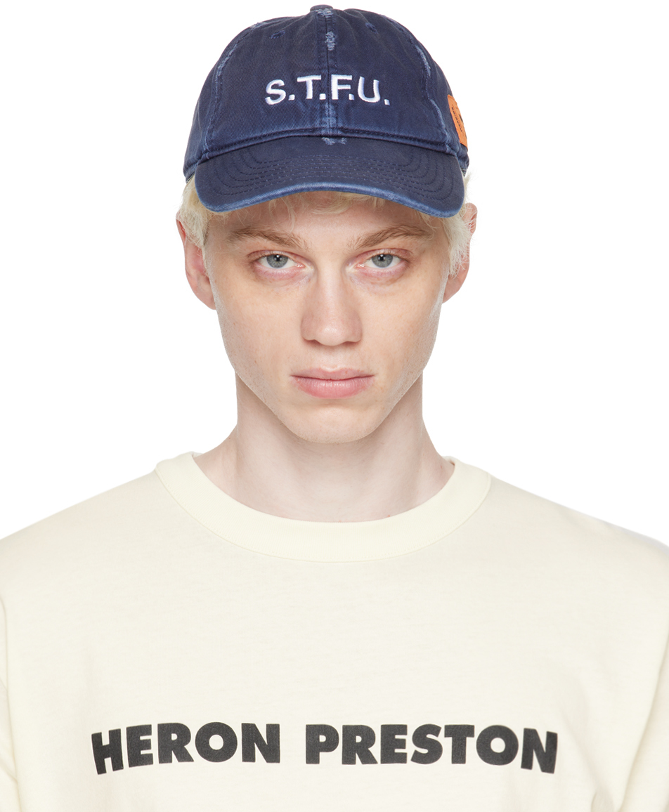 Heron Preston Navy 'STFU' Cap