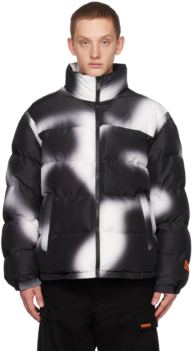 Heron Preston Black & White Ex-ray Jacket In White Black