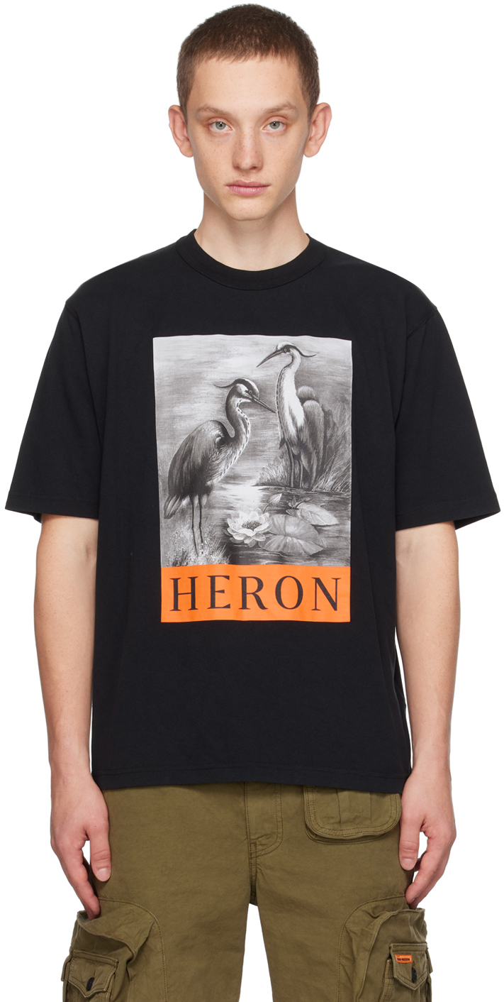 Heron Preston Black 'Heron' T-Shirt