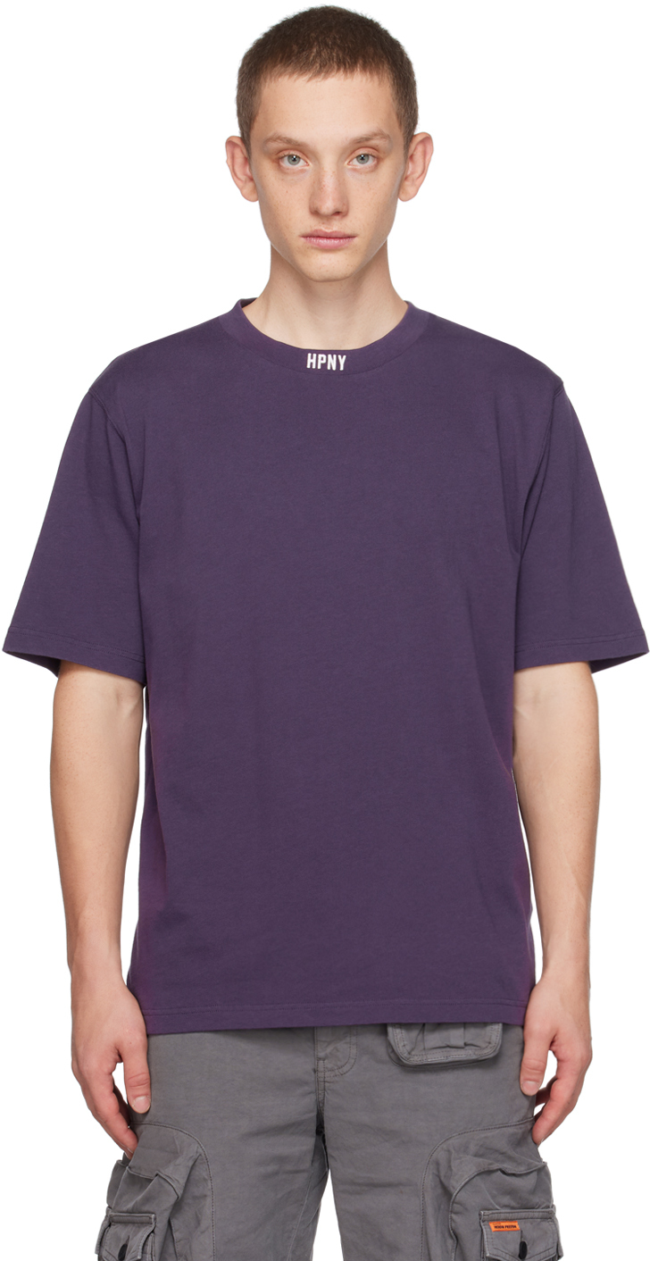 Purple 'HPNY' T-Shirt by Heron Preston on Sale