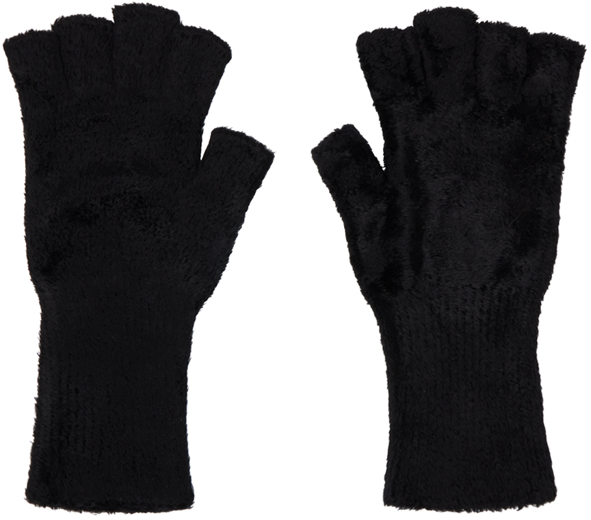 Shop Sapio Black Nº 23 Fingerless Gloves
